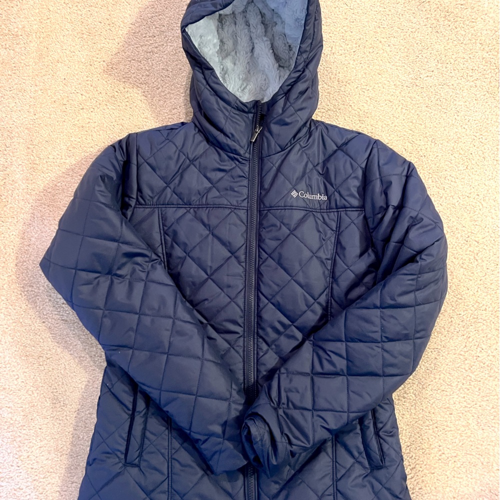 Columbia Copper Crest Hooded Jacket - Medium, blue Nocturnal Women’s